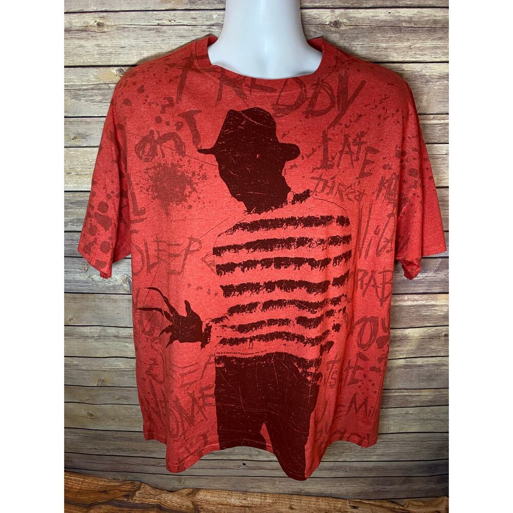 Nightmare on Elm Street T-Shirt Men’s Size XL Heather Red Freddy Horror